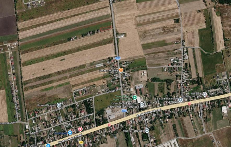 Teren intravilan Tartasesti 1.570 mp lot de colț dublă deschidere, acces DJ701B  - 9