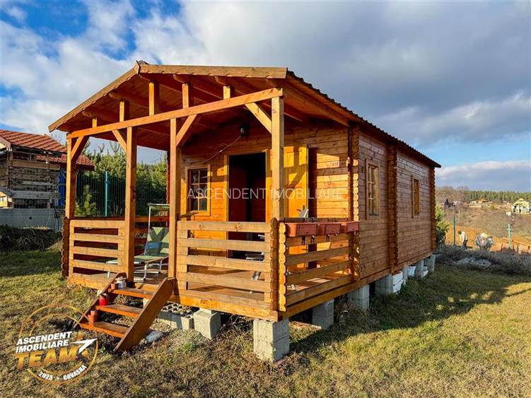 Teren intravilan 520 mp cu casuta din lemn,zona linistita,aproape de oras,Sancra - 3