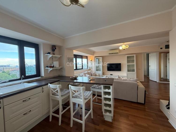 Piața Lahovari, 2 camere deosebit, etaj 10 stil Penthouse,priveliste superba - 2