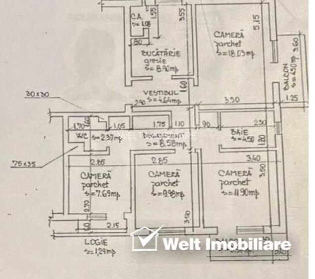 Oportunitate - apartament 4 camere, 2 bai, Cipariu, Titulescu - 5