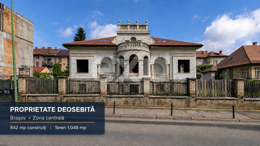 Casă cu arhitectură deosebită, 842 mp și teren de 1.048 mp – Brașov
