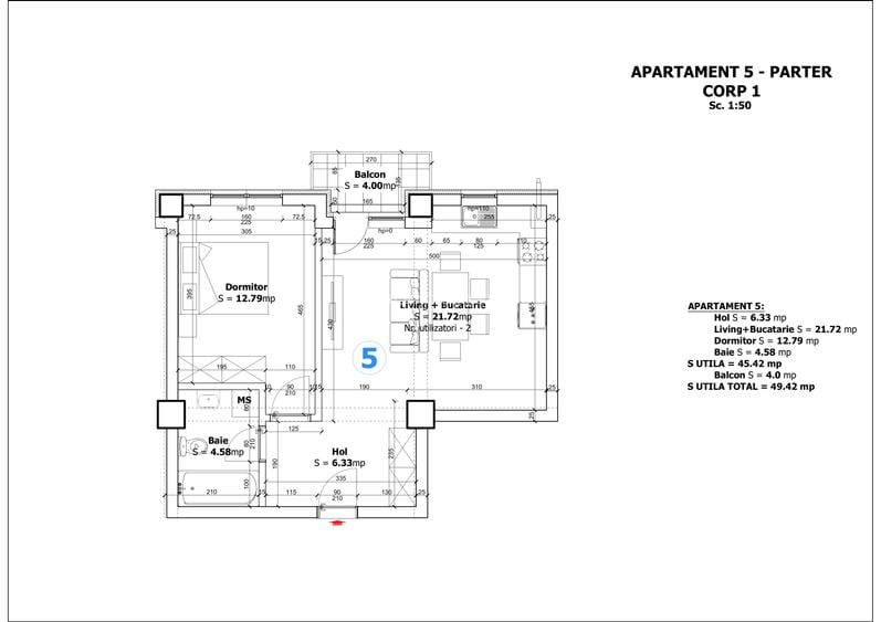 Apartament 2 camere | Bloc cu lift | Proiect nou | Parcare inclusa | - 2