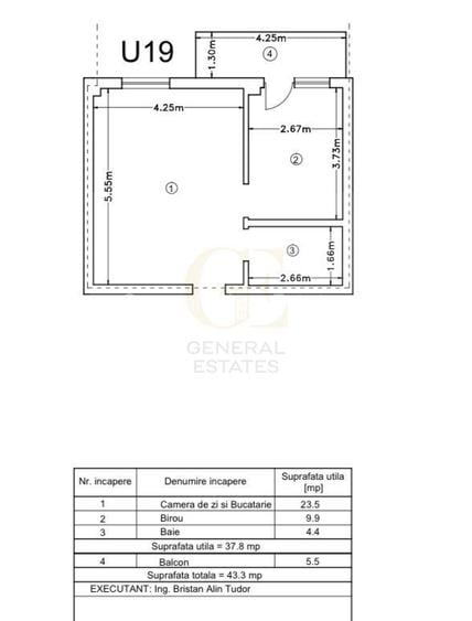Vânzare apartament 2 camere – Bloc nou , intabulat - 12