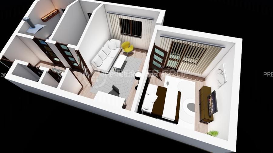 Etaj 2! Apartament 2 camere 50mp, Tudor Vladimirescu-Bucsinescu, CT - 2