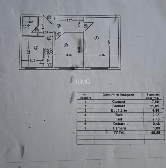 Apartament compact cu doua camere, Brancoveanu, 83.000€ - 10