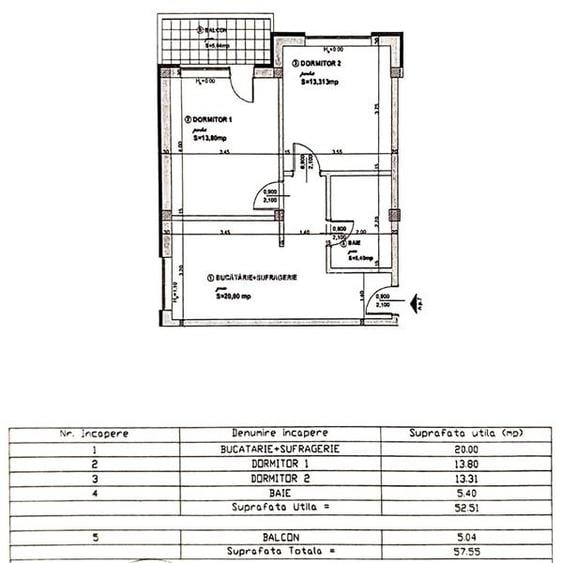 Apartament 2 camere decomandate, 52.5 mp, parcare! Zona Lidl! - 9