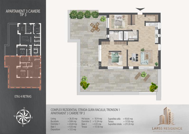 0% comision | Apartamente noi cu 3 camere | Sector 3 | Metrou Nicolae Teclu 700m - 5