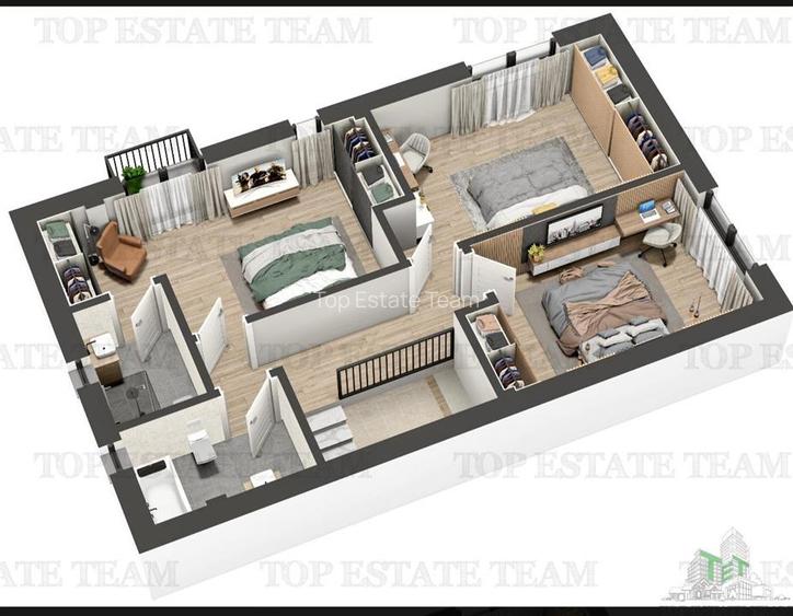 Vila individuala cuplata, in complex rezidential modern, cu 4 camere, toate util - 9