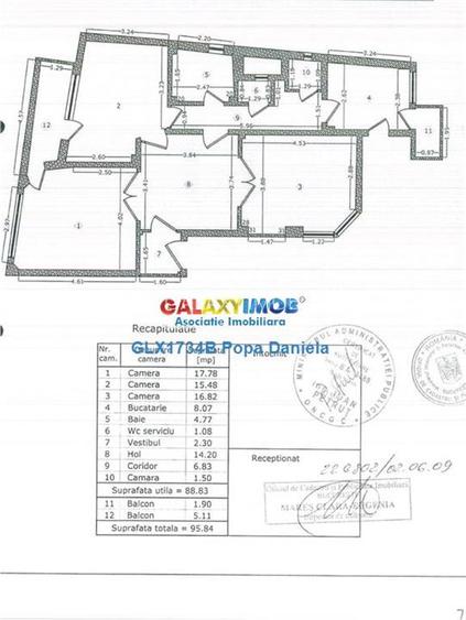 Vanzare apartament 3 camere -  Victoriei Str. Occidentului - 19