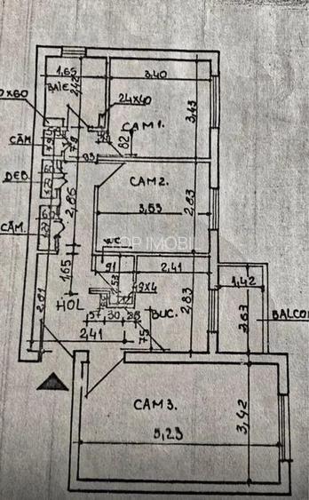 Apartament cu 3 camere  decomandat, 2 bai - Pacurari - Neculau - 9
