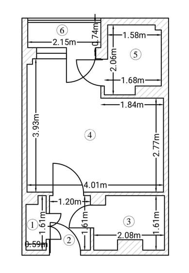 Dristor - Garsoniera - 10 min. METROU - BLOC ANVELOPAT - Suprafata 26 mp - 5