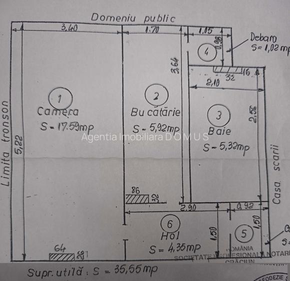 Ap. 1camera Micro 20, 36mp, parter, renovat, mobilat - bloc mixt - 8