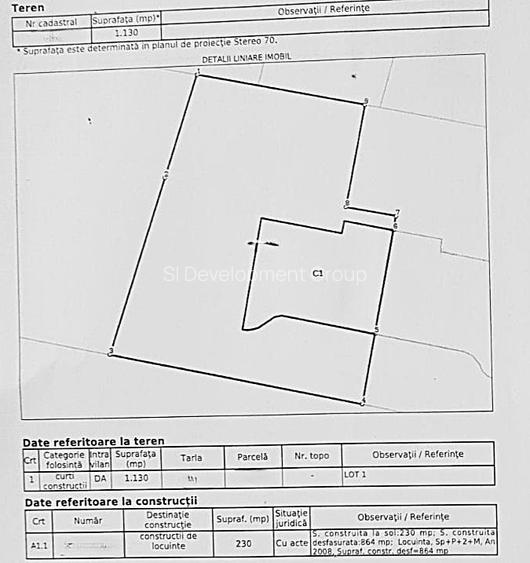 Proprietate rezidentiala 11 camere Pantelimon – Teren 1130 mp, 675 mp, langa Lac - 1