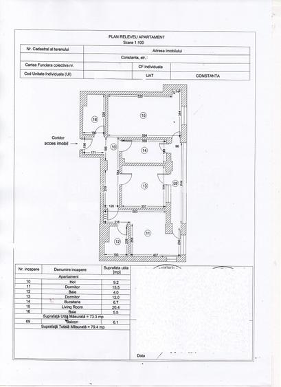 Inel II - Bloc NOU -ULTIMUL  APARTAMENT VALABIL !!!- 3 camere la cheie - 9