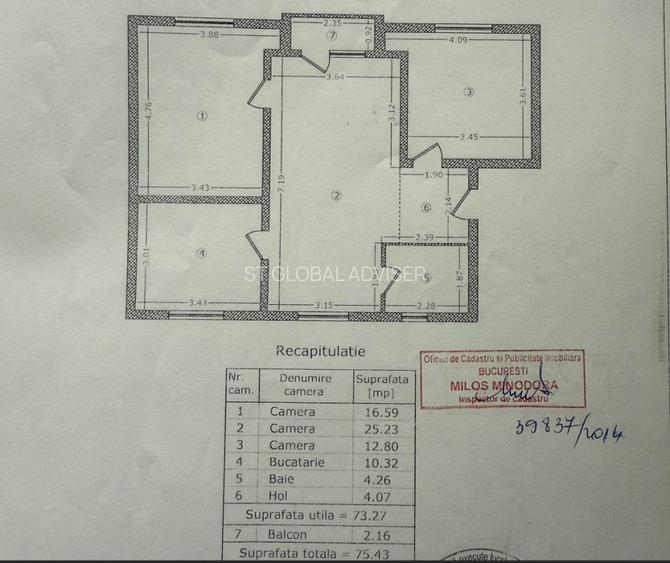 Apartament 3 camere, 75 mp, renovat, etaj 2 – Calea Ferentari - 1