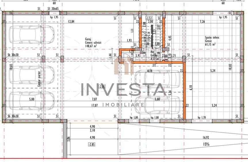 Apartament 148 mp utili + 150 mp terasa + 250 mp cota teren! Cu CF! - 2