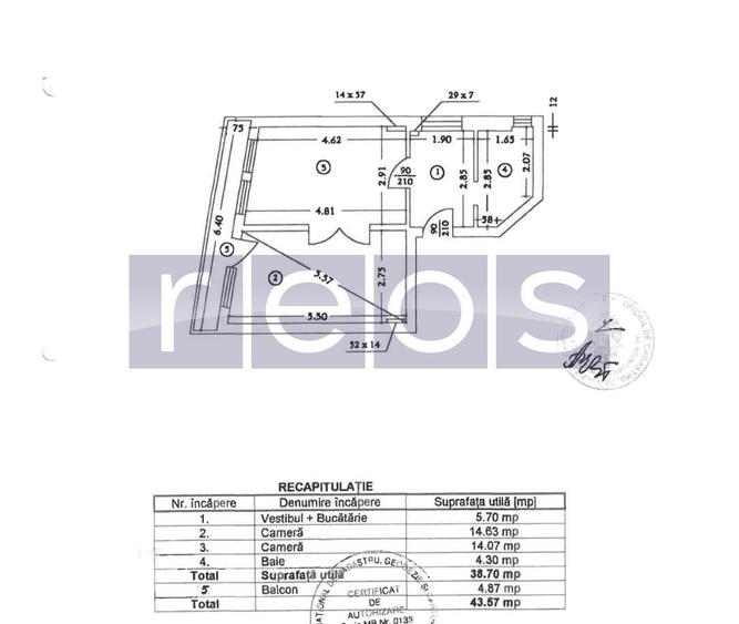 VANZARE Apartament 2 Camere Centrul Vechi - OPORTUNITATE RARA - 44mp - 15