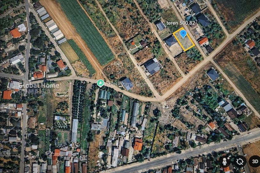 Teren Intravilan Domnesti - Teghes |  500,82 MP - 2