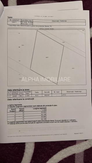 Teren extravilan de vanzare – Dragomiresti-Vale | 2.500 mp | Deschidere la drum - 2