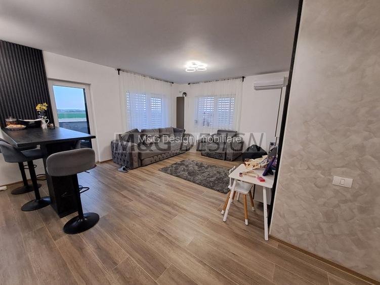 3 camere  bloc nou, 80 mp utili , balcon de 20 m - 4