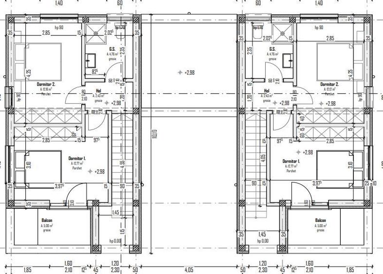 Sanandrei, Duplex pe Etaj, Proiect Modern, Desp prin camera Tehnica. - 16