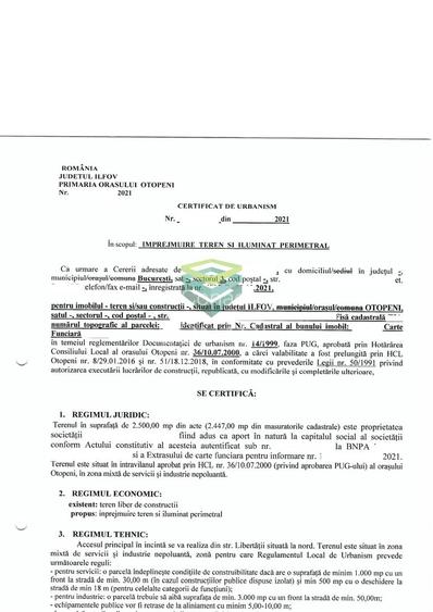 Teren pretabil dezvoltare rezidentiala sau mixta in Otopeni - Zona Libertatii - 2