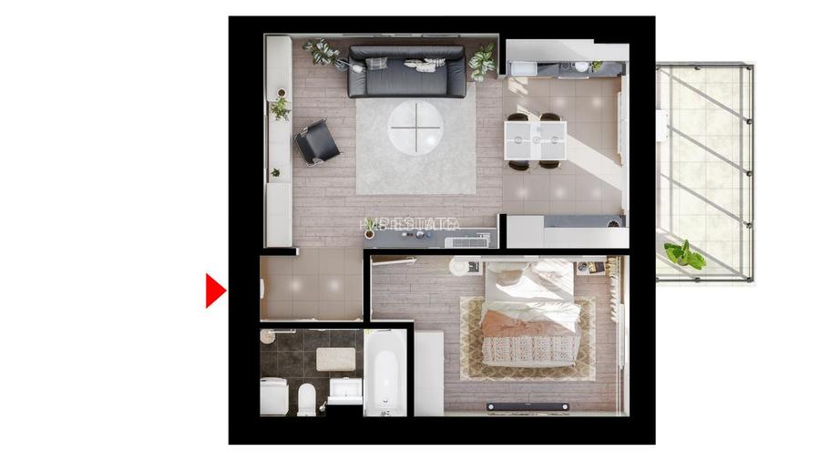 Apartament 2 Camere / Hils Republica / 600 m Metrou  / Comision 0% - 4