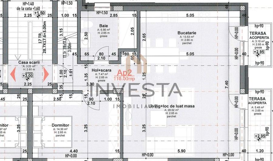 Apartament 4 camere in imobil tip vila, 116 mp utili + terasa 17 mp! - 1