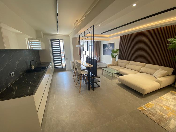 Apartament cu 2 camere complet mobilat si utilat modern.