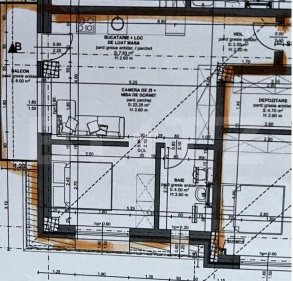 Exclusivitate ! Apartament 2 camere, Finisat, 37 mp, Parcare , Beta - 7