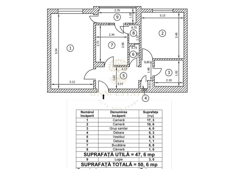 2 Camere Et.7/8 Decomandat An constructie 1986 Metrou Lujerului - 10