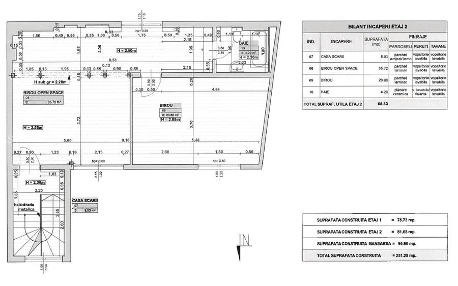 Piata Romana - Dorobanti Vila  P+1+M - SUP 240 mp - pret 2400 euro - 9