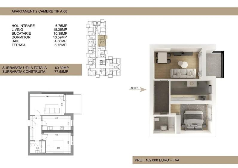 Apartament 2 camere Drumul Cooperativei, Bucuresti - 4