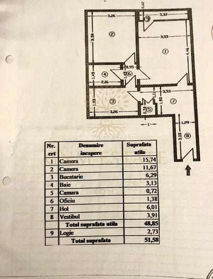 2 Camere Et.9/10 Bloc Reabilitat Metrou Raul Doamnei - Drumul Taberei - 9