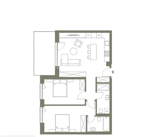 Apartament finisat, 3 camere, 2 bai, 83mp, ERA, zona Garii - 4