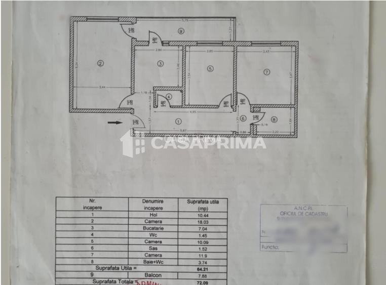 NICOLINA, Apartament 3 camere decomandat, 72mp! Mobilat si Utilat! - 9