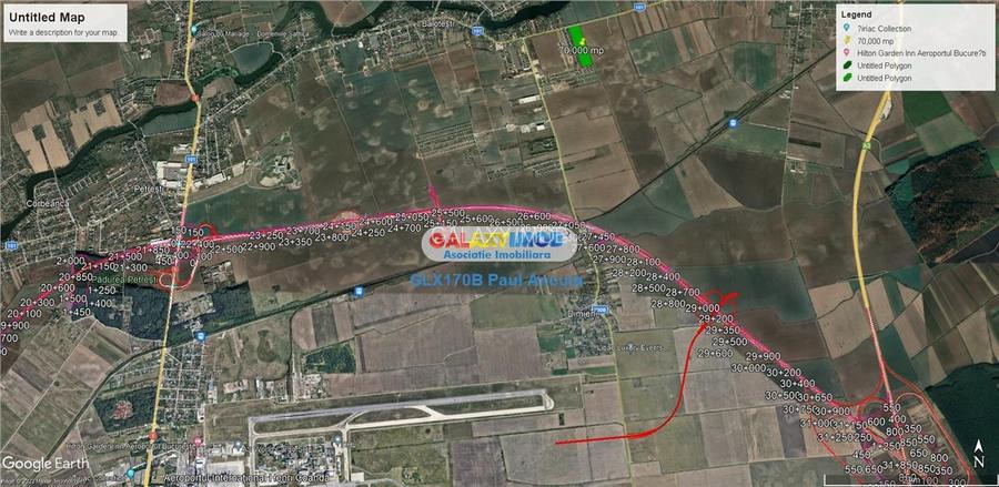 Vand teren 7 Ha cu PUZ aprobat zona Mixta sosea Balotesti Caciulati - 4
