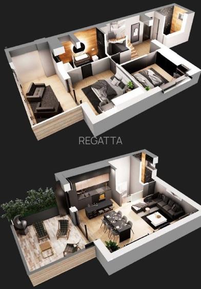 Penthouse de vanzare 3 camere zona Aviatiei, Bucuresti 97 mp - 1