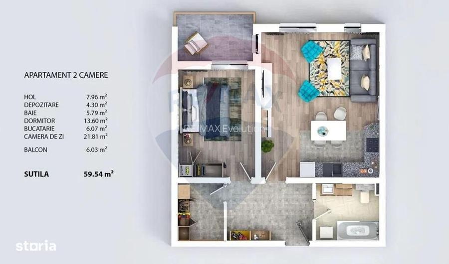 Comision 0 | Garsonieră cu grădină 39 mp Sanpetru Mall - 7