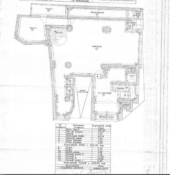 Spațiu de birouri 181mp utili | 238mp construiti - 1
