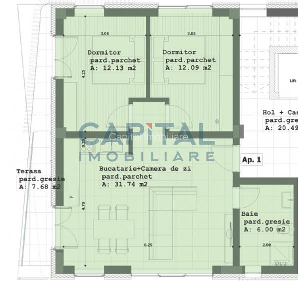 Apartament 3 Camere | Etaj 1 | Zona Catedrala Ortodoxa | Comision 0% - 2