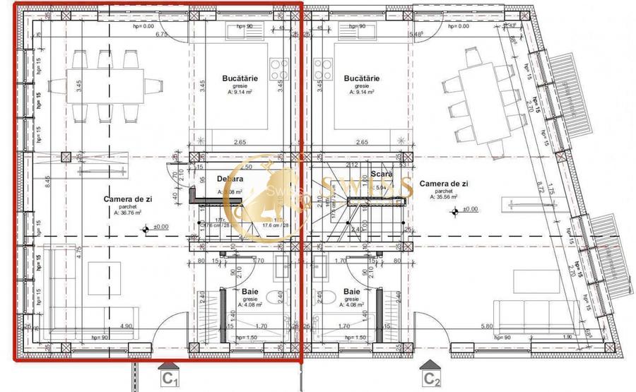 Duplex cu 4 camere | 2 garaje | Dambul Rotund | 7min Rivus Mall | Comision 0 - 8