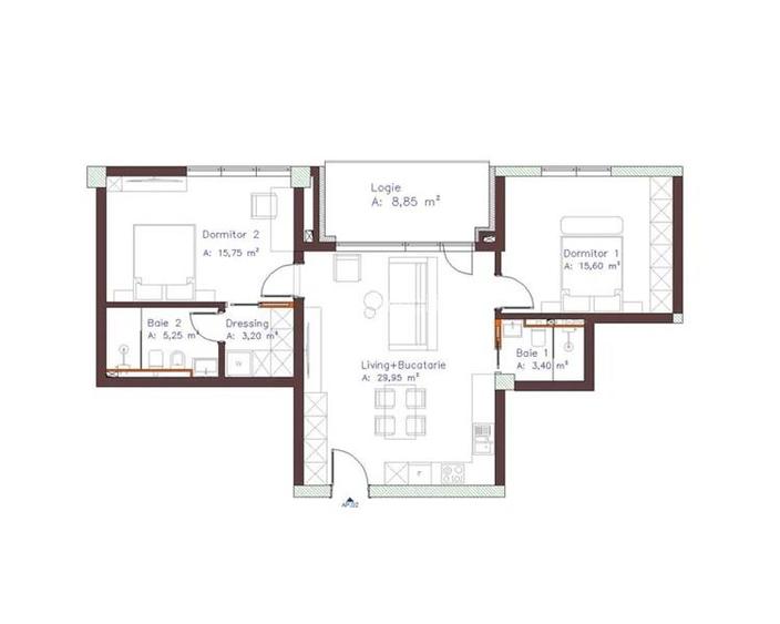 Vanzare apartament 3 camere bloc nou zona Piata Abator Centru, Cluj-Napoca - 5