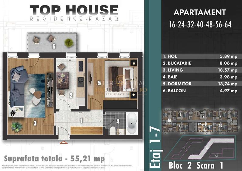 Apartament 2 camere decomandat, parc Tudor Arghezi, Comision 0% - 7