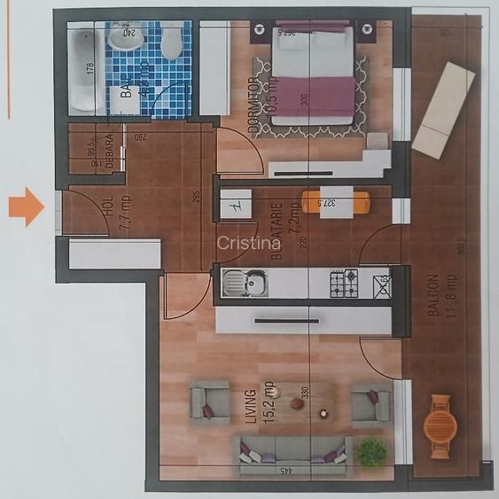 Proprietar vand apart. 2 camere decomandat mobilat utilat Solstitiului 27 - 5