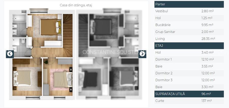 Proprietar - Vila 4 camere, 240 mp teren, CANALIZARE - 2