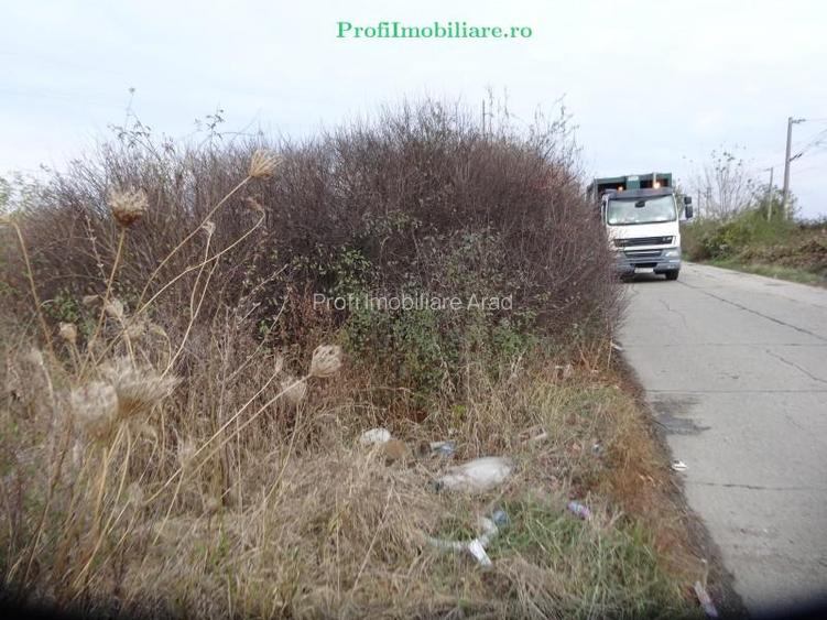 Teren construibil 3.500 mp cu acces din sosea spre Retim fost Polaris Arad - 6