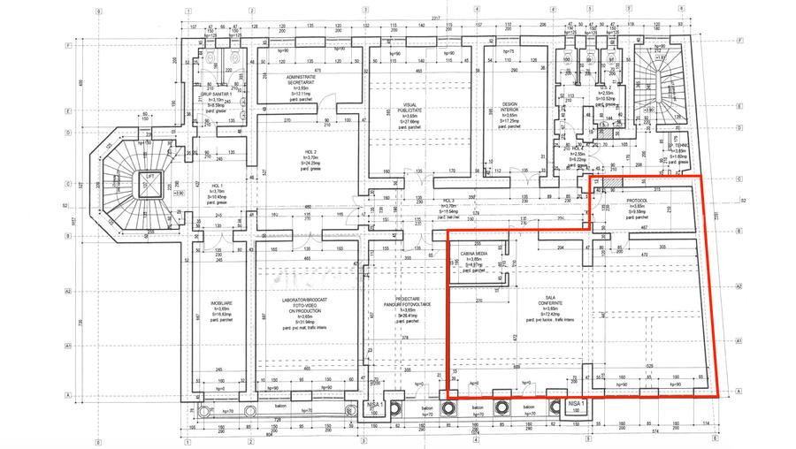 Inchiriere spatiu birouri ultracentrale, cladire unica, 118mp, Cuza Voda - 5