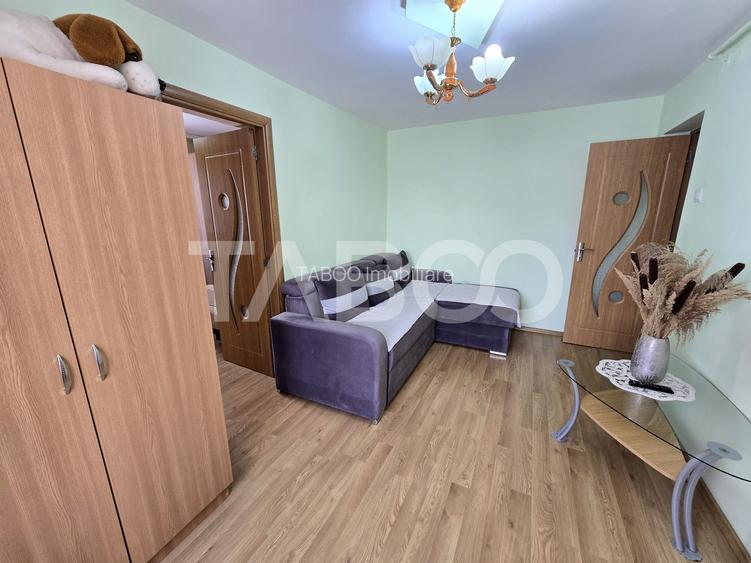 Apartament 2 camere de vanzare etajul 1 mobilat utilat Tiglari Sibiu - 3