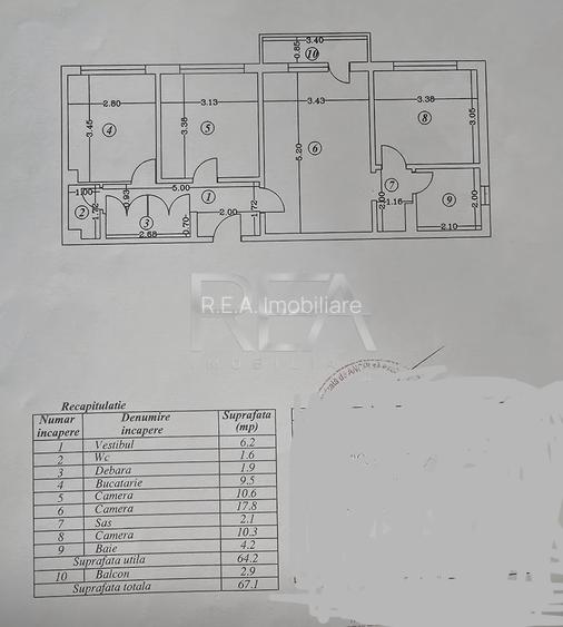 3 camere- Etaj Intermediar-Margeanului - 13